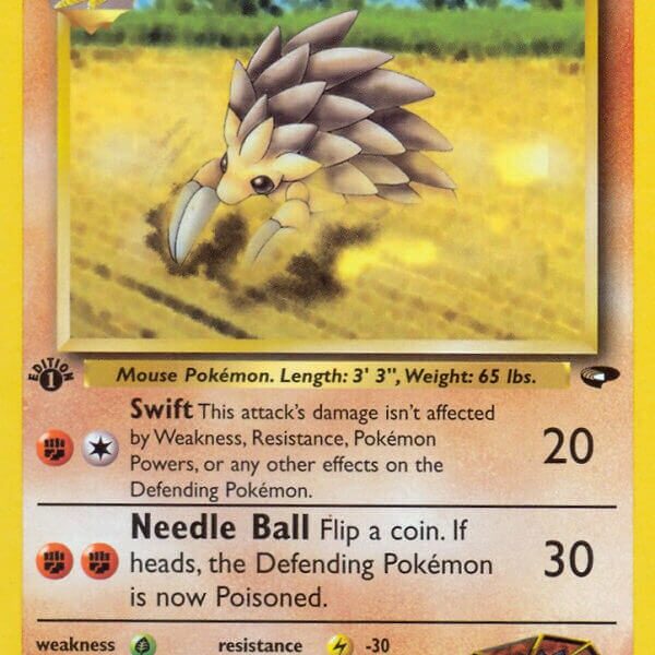Brock’s Sandslash Pokemon Kaart