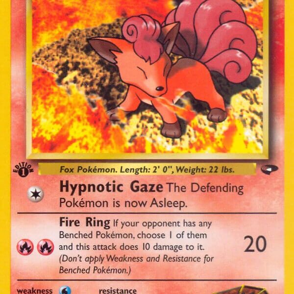 Brock’s Vulpix Pokemon Kaart