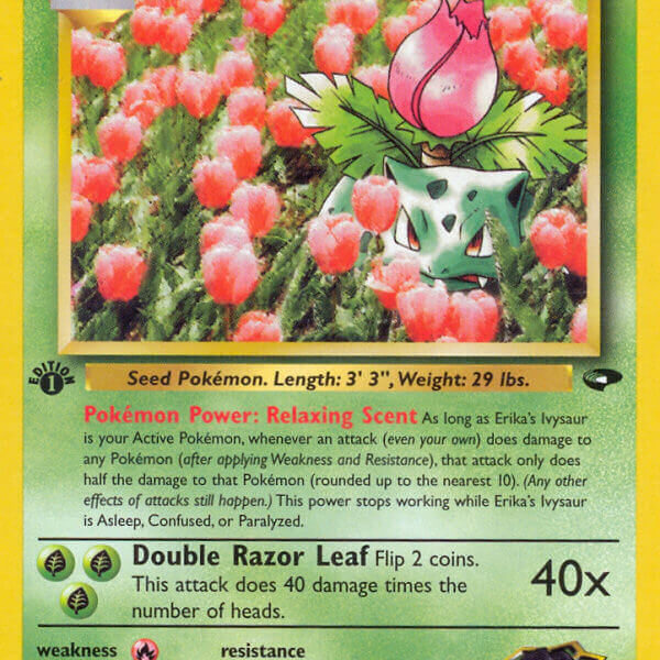 Erika’s Ivysaur Pokemon Kaart