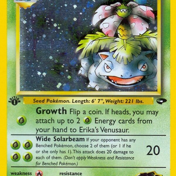 Erika’s Venusaur Pokemon Kaart