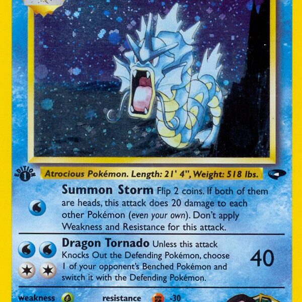 Giovanni’s Gyarados Pokemon Kaart