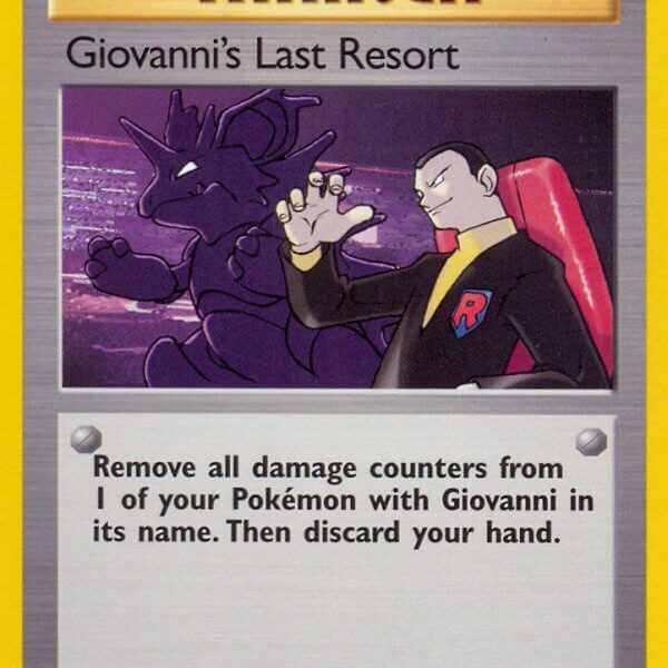 Giovanni’s Last Resort Pokemon Kaart