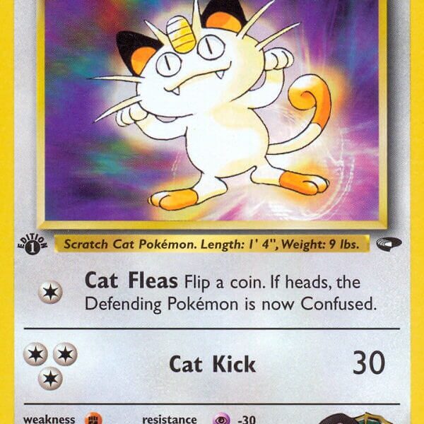 Giovanni’s Meowth Pokemon Kaart