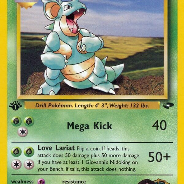 Giovanni’s Nidoqueen Pokemon Kaart