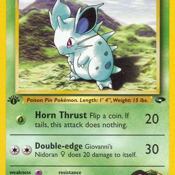Giovanni’s Nidoran Pokemon Kaart
