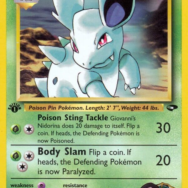 Giovanni’s Nidorina Pokemon Kaart