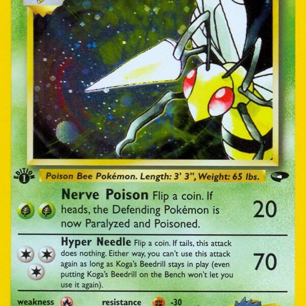 Koga’s Beedrill Pokemon Kaart
