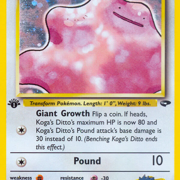 Koga’s Ditto Pokemon Kaart