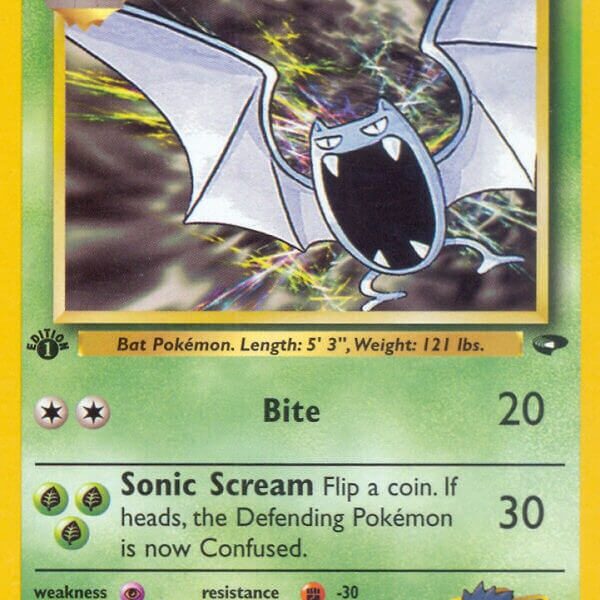 Koga’s Golbat Pokemon Kaart