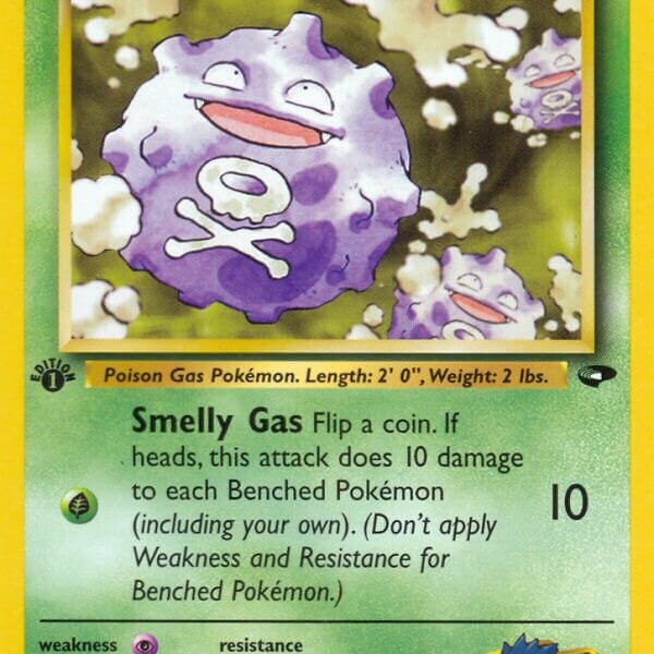Koga’s Koffing Pokemon Kaart