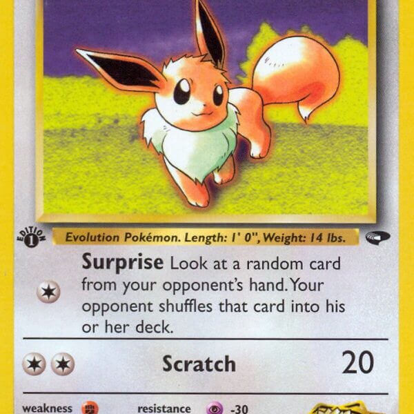 Lt. Surge’s Eevee Pokemon Kaart