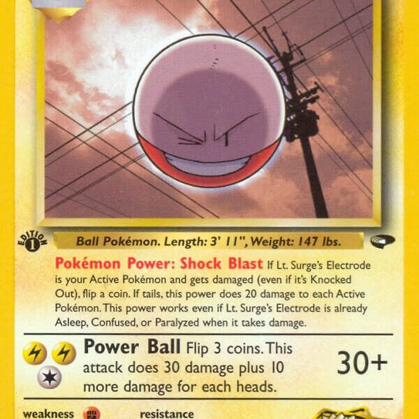 Lt. Surge’s Electrode Pokemon Kaart
