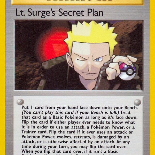 Lt. Surge’s Secret Plan Pokemon Kaart