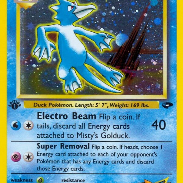 Misty’s Golduck Pokemon Kaart