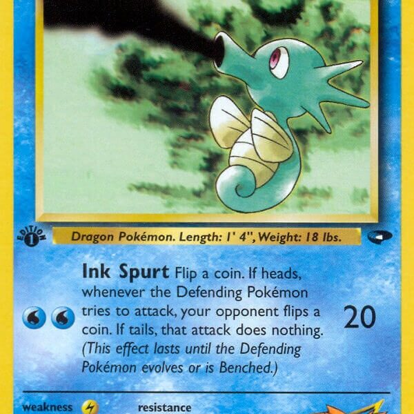 Misty’s Horsea Pokemon Kaart