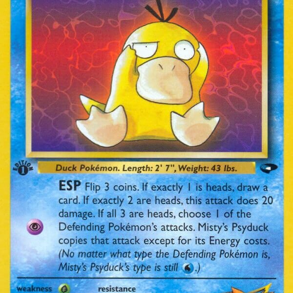 Misty’s Psyduck Pokemon Kaart
