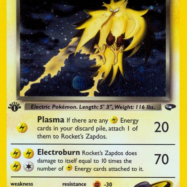 Rocket’s Zapdos Pokemon Kaart