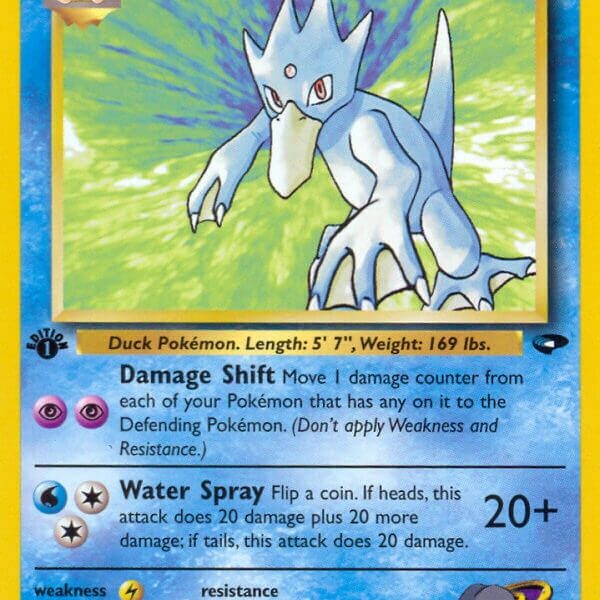 Sabrina’s Golduck Pokemon Kaart