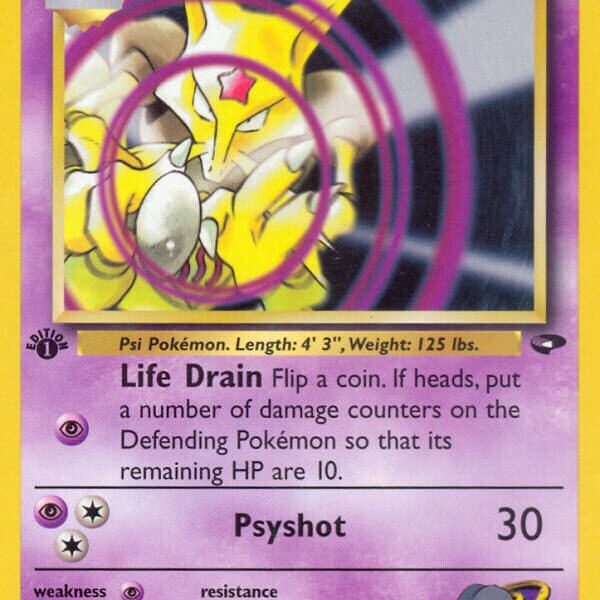 Sabrina’s Kadabra Pokemon Kaart