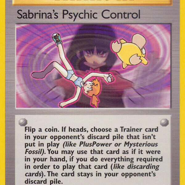Sabrina’s Psychic Control Pokemon Kaart