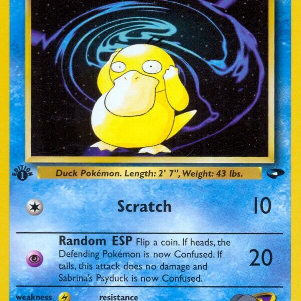 Sabrina’s Psyduck Pokemon Kaart
