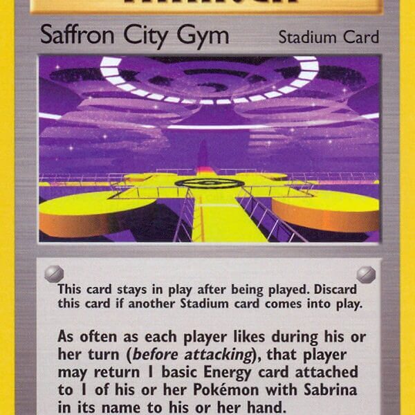 Saffron City Gym Pokemon Kaart