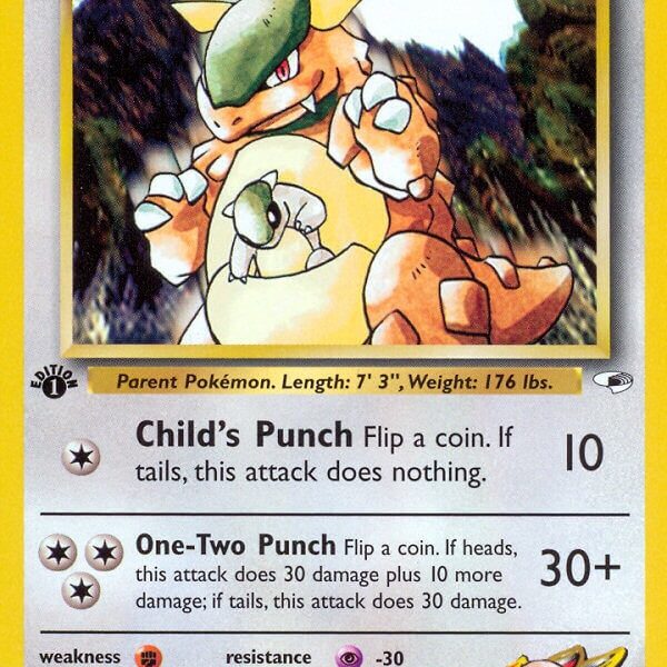 Blaine’s Kangaskhan Pokemon Kaart