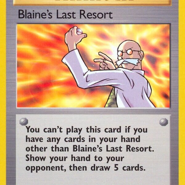 Blaine’s Last Resort Pokemon Kaart