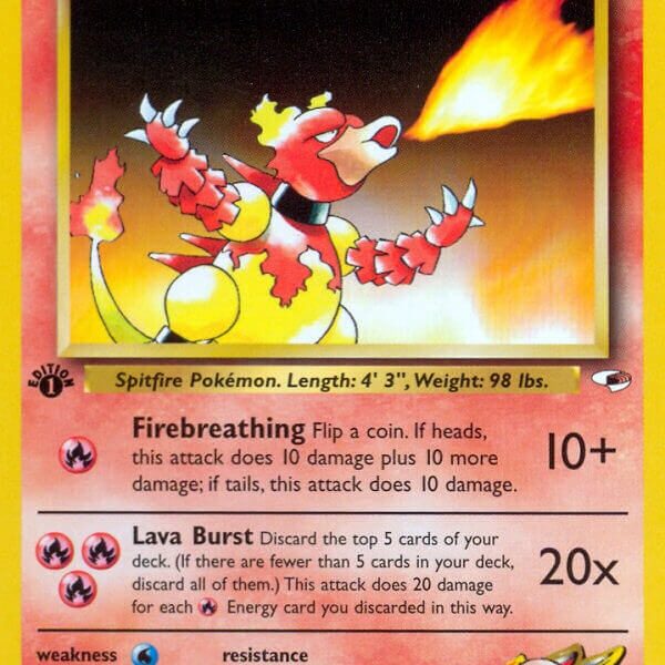 Blaine’s Magmar Pokemon Kaart