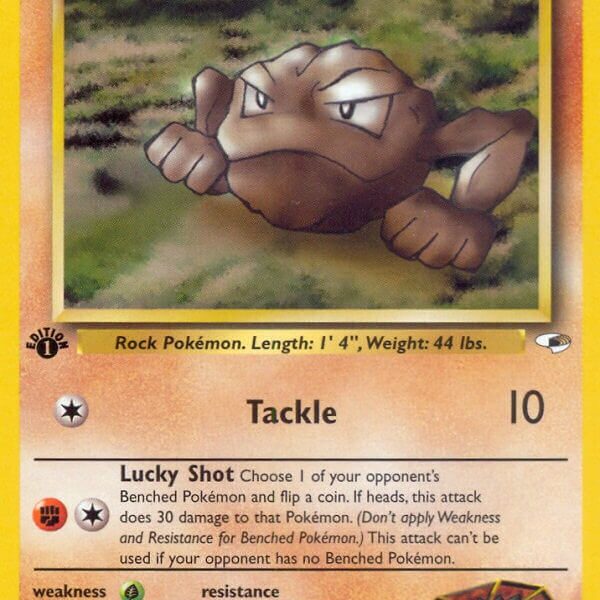 Brock’s Geodude Pokemon Kaart