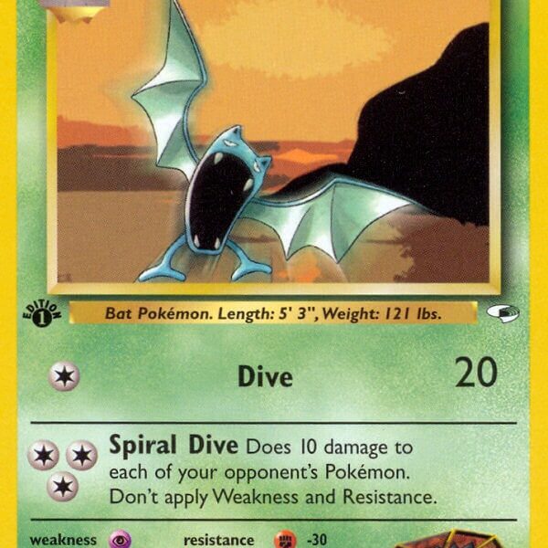 Brock’s Golbat Pokemon Kaart