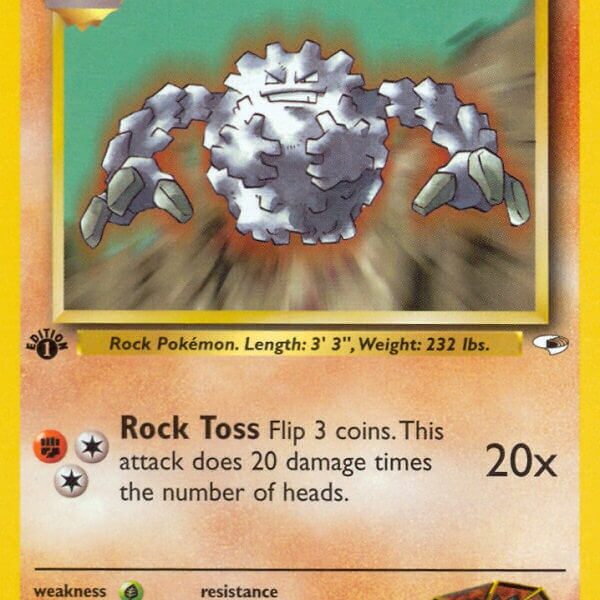 Brock’s Graveler Pokemon Kaart