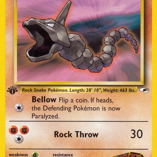 Brock’s Onix Pokemon Kaart