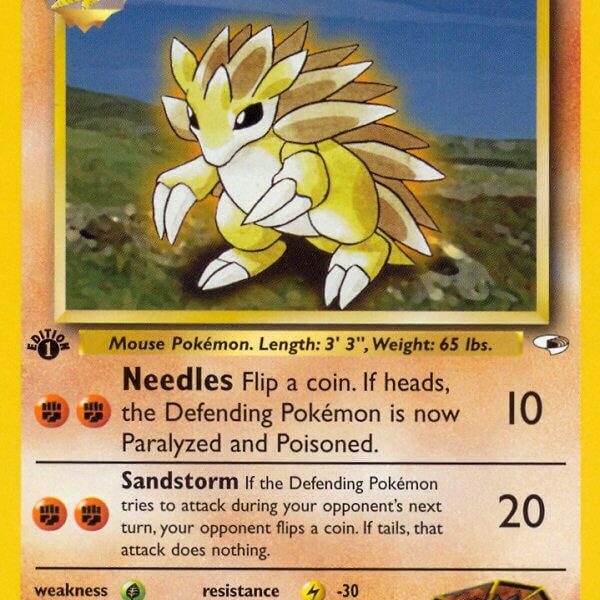 Brock’s Sandslash Pokemon Kaart