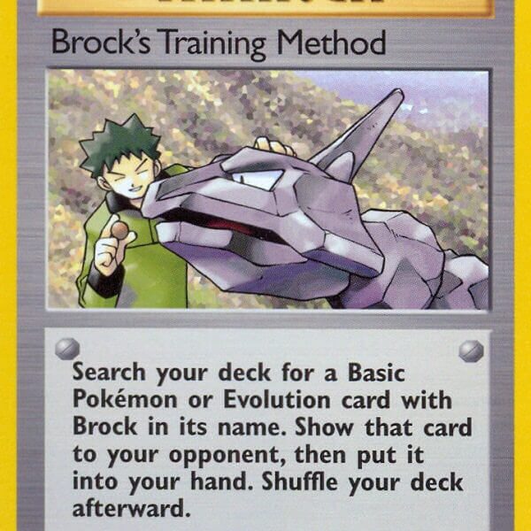 Brock’s Training Method Pokemon Kaart