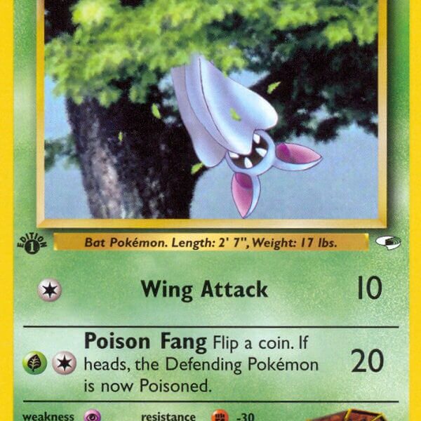 Brock’s Zubat Pokemon Kaart
