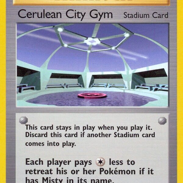 Cerulean City Gym Pokemon Kaart