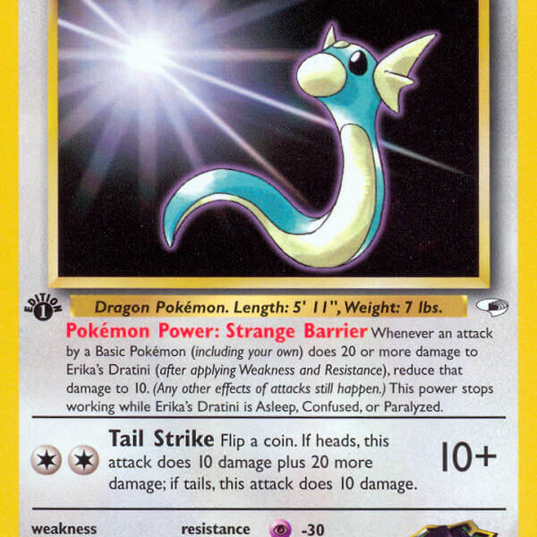 Erika’s Dratini Pokemon Kaart