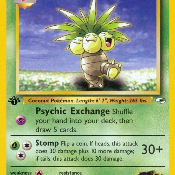 Erika’s Exeggutor Pokemon Kaart