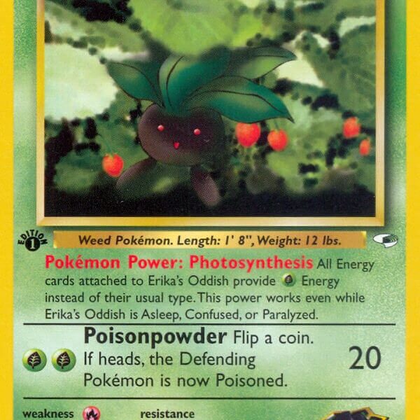 Erika’s Oddish Pokemon Kaart