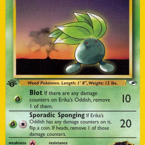 Erika’s Oddish Pokemon Kaart