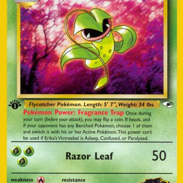 Erika’s Victreebel Pokemon Kaart