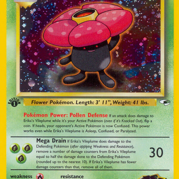 Erika’s Vileplume Pokemon Kaart