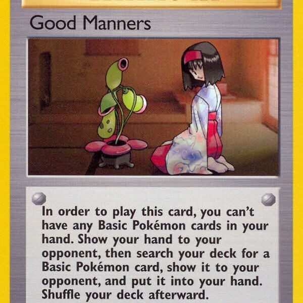 Good Manners Pokemon Kaart
