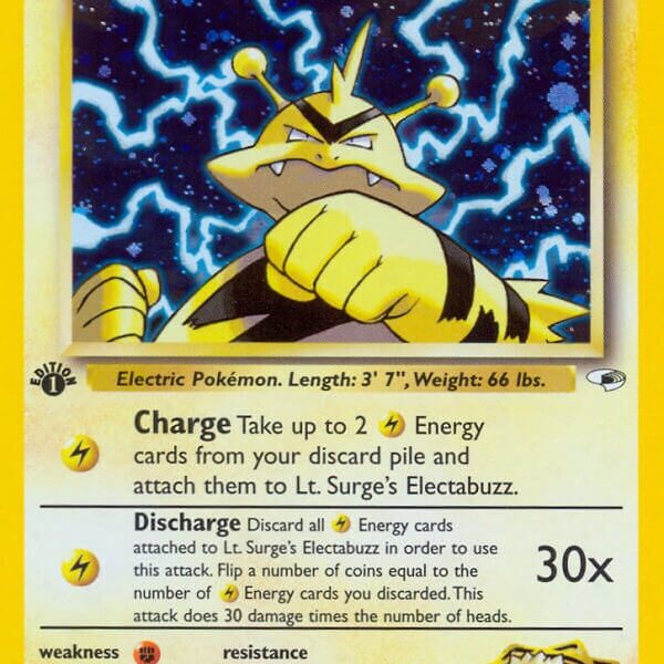 Lt. Surge’s Electabuzz Pokemon Kaart