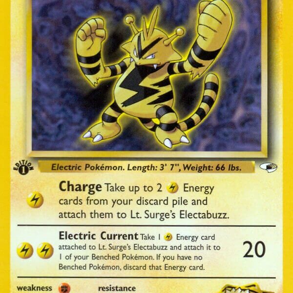 Lt. Surge’s Electabuzz Pokemon Kaart