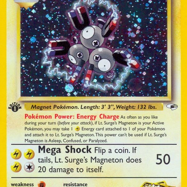 Lt. Surge’s Magneton Pokemon Kaart