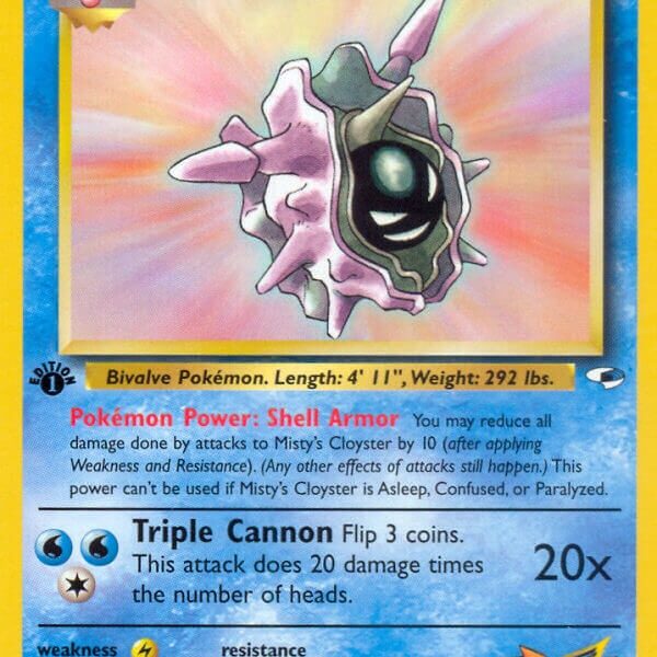 Misty’s Cloyster Pokemon Kaart