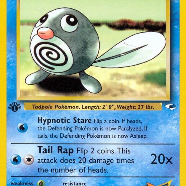 Misty’s Poliwag Pokemon Kaart