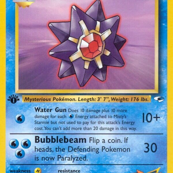 Misty’s Starmie Pokemon Kaart